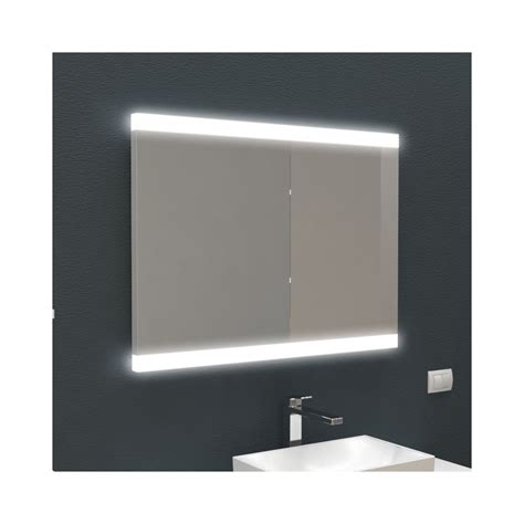 Miroir rétro éclairé Bordure LED pour salle de bain et maison