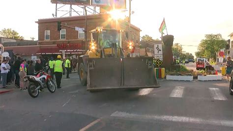 Minneapolis Crews Remove Barricades At George Floyd Square As City Pledges To Create A Permanent