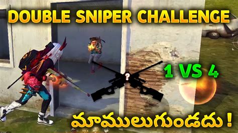 Double Sniper Solo Vs Squad Unstoppable Op Gameplay Garena Free Fire