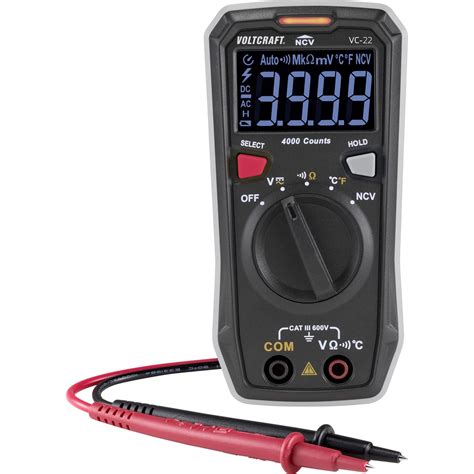 Vc Se Voltcraft Digital Multimeter Lcd Counts Cat Iii V