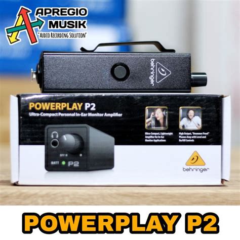 Behringer Powerplay P2 Personal In Ear Monitor Amplifier Lazada Indonesia