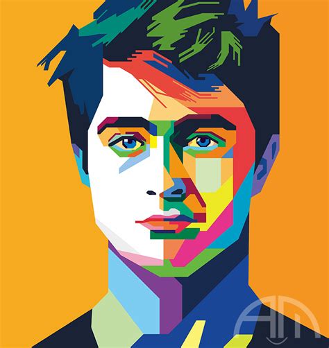 Wpap Daniel Radcliffe By Akhmadmaulidi Pop Art Drawing Pop Art