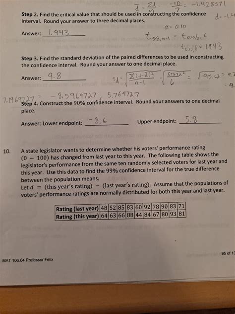 Answered Step 1 Find The Mean Of The Paired… Bartleby