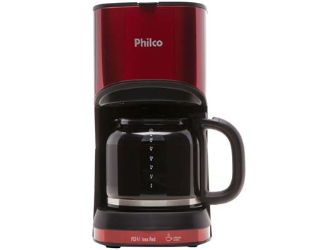 Cafeteira El Trica Philco Pcf Inox Red Vermelha E Preta X Caras