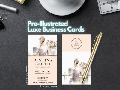 Premium Illustrated Business Cards: Luxurious, Entrepreneur, Small ...