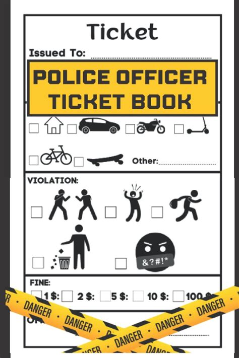 Download Kids Junior Police Officer Ticket Book Pretend Police