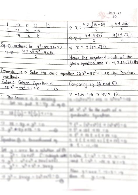 SOLUTION: Cardan s method ferrari s method and descartes method - Studypool