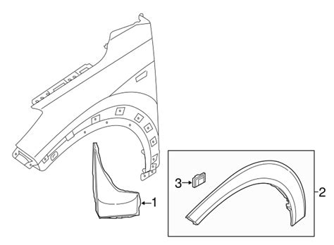 2016 2021 Hyundai Tucson Wheel Opening Molding 87711 D3000 CA OEM