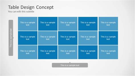 Table Design Concept for PowerPoint - SlideModel