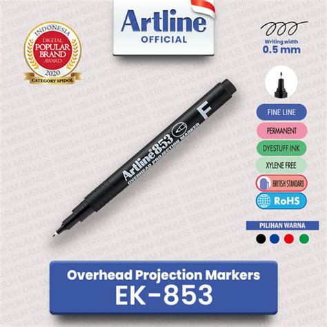 Jual ARTLINE Spidol OHP Overhead Project Permanent Marker EK 853