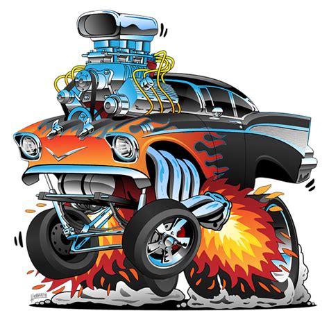 Animated Drag Racing Car