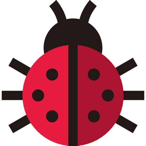 Ladybug Basic Straight Flat Icon