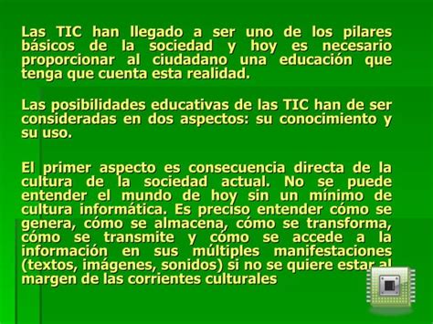 La Importancia De Las Tics Ppt