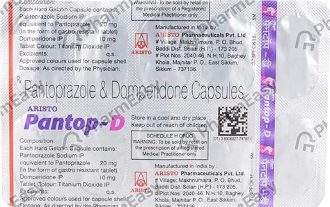 Prazol D Strip Of 10 Capsules Uses Side Effects Price Dosage