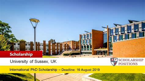 University Of Sussex Fully Funded Phd Scholarships For Uk Eu And Non Eu