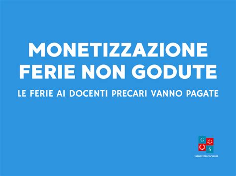 I Docenti Precari Al Giugno Hanno Diritto Al Pagamento Delle Ferie