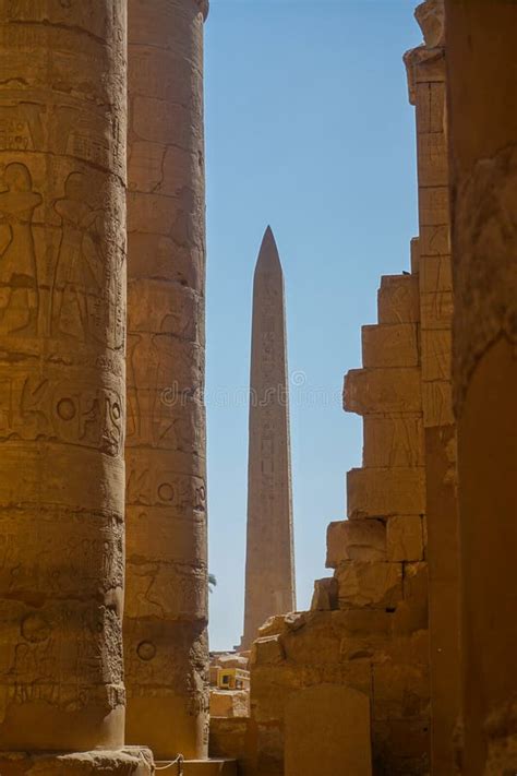 Luxor Gypten Karnak Temple Complex Stockfoto Bild Von Arch Ologe