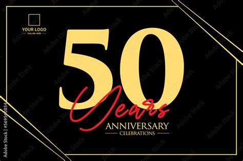 50th anniversary celebration logo design concept. Logo Vector Templates Stock Illustration ...