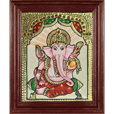 Small Ganesha Tanjore Painting Buy Tanjore Paintings Online Shopping