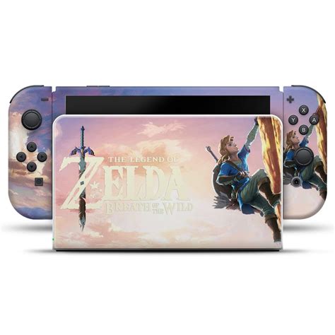 Kit Nintendo Switch Oled Skin E Capa Anti Poeira Zelda Breath Of The