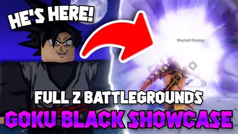 New Goku Black Character Full Showcase Roblox Z Battlegrounds Update