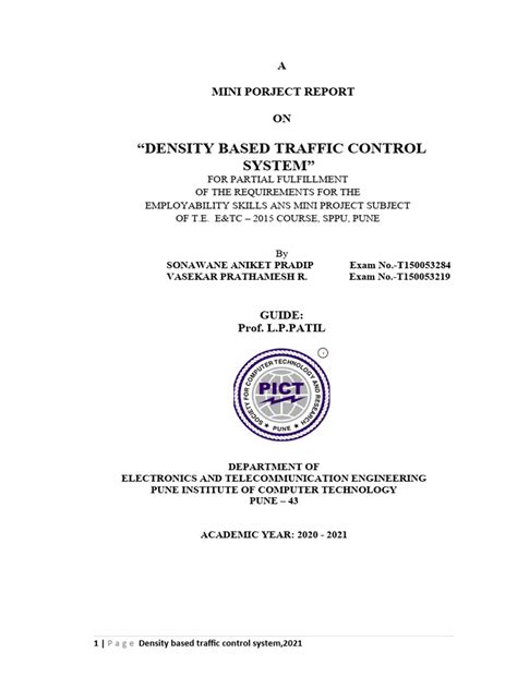 Project Report | PDF | Traffic | Traffic Light