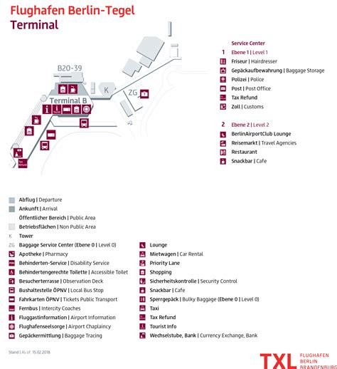 Berlin Tegel Airport Map (TXL) - Printable Terminal Maps, Shops, Food ...