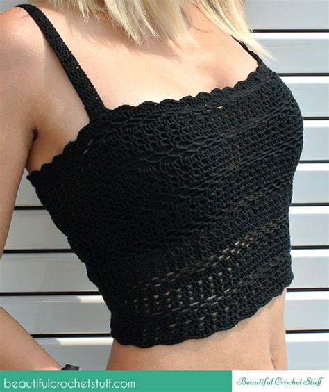 Casual Crochet Crop Top Free Pattern Crochet Crop Top Pattern