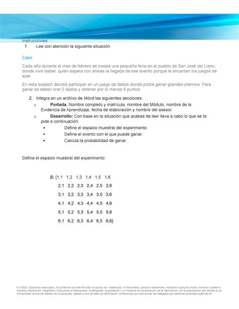 Aplica Tus Conocimientos De Probabilidad Probabilidad Y Estadistica