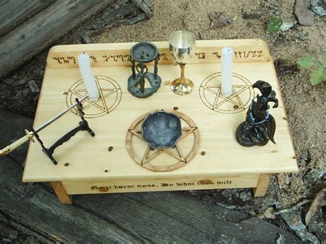 Wiccan Altar Setup by DragonOak on DeviantArt