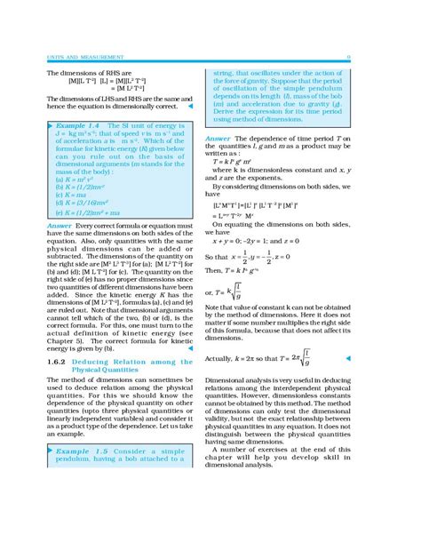 NCERT Book Class 11 Physics Chapter 1 Units And Measurements PDF New