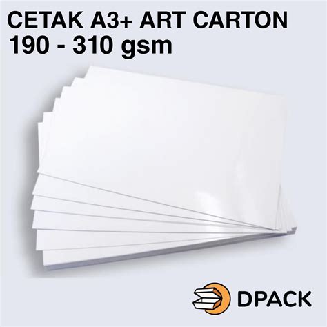 Jual Cetak A3 Print A3 Murah Art Carton 190 310 1 Sisi 2