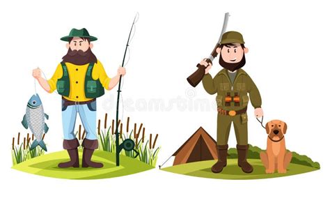 Isolated Hunter Silhouette Stock Vector Illustration Of Isolated