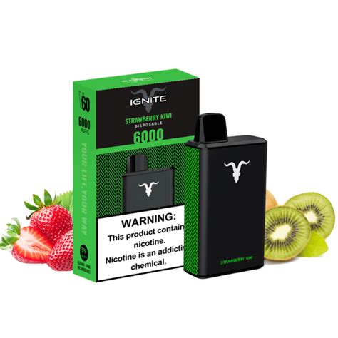 POD DESCARTÁVEL V60 5 6000 PUFFS STRAWBERRY KIWI IGNITE Best