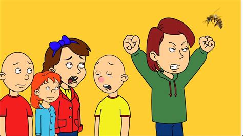 Caillou Gets Stung By A Bee YouTube