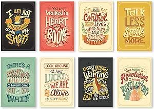 Amazon.com: Kaedehara Kazuha American Musical Poster 8PCS Quotes Musical Prints Theater Room ...