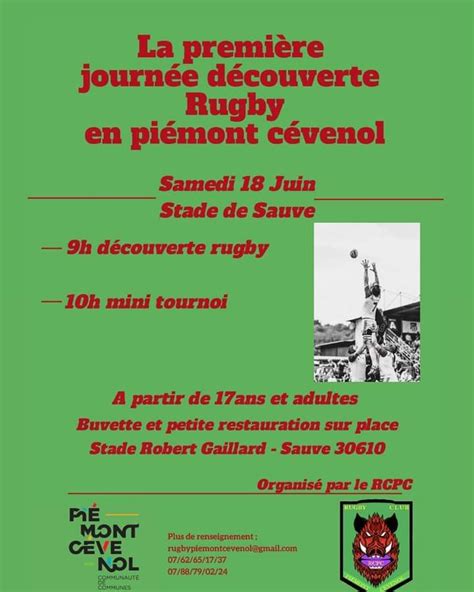 journée découverte rugby en Piémont cévenol Samedi 18 juin 2022