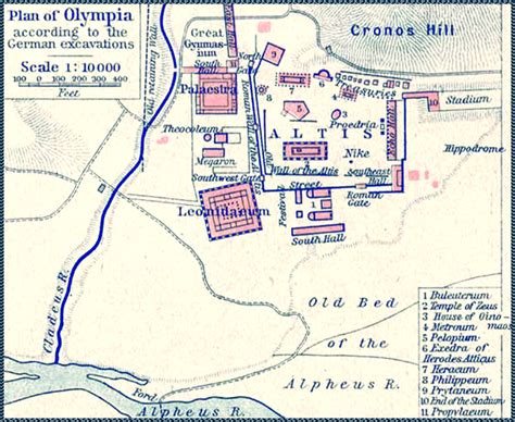 Map of Ancient Olympia