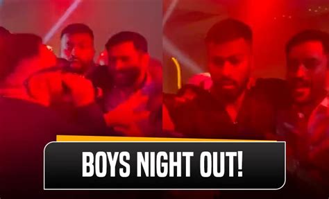 Watch: MS Dhoni and Hardik Pandya party together with Bollywood rapper ...