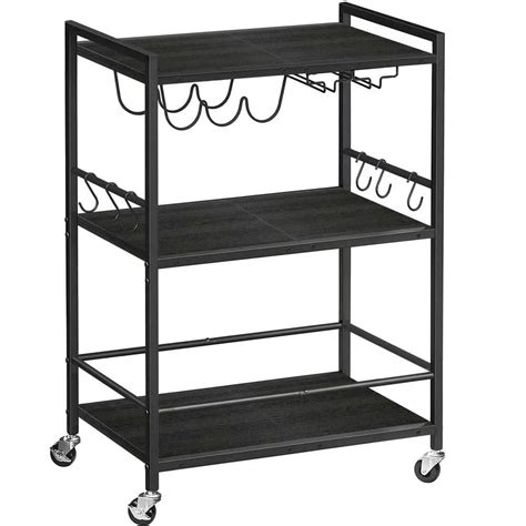 Black 3-Tier Metal Garage Storage Shelving (24 in. W x 33 in. H x 13 in. D) AZrack-37 - The Home ...