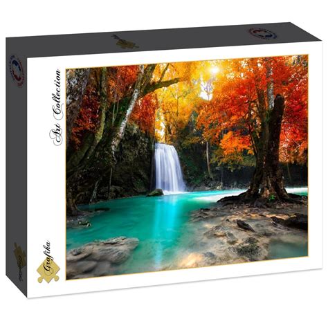 Puzzle Deep Forest Waterfall Grafika F 30296 2000 Pieces Jigsaw Puzzles