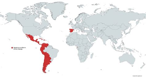 Spanish Speaking Countries Map