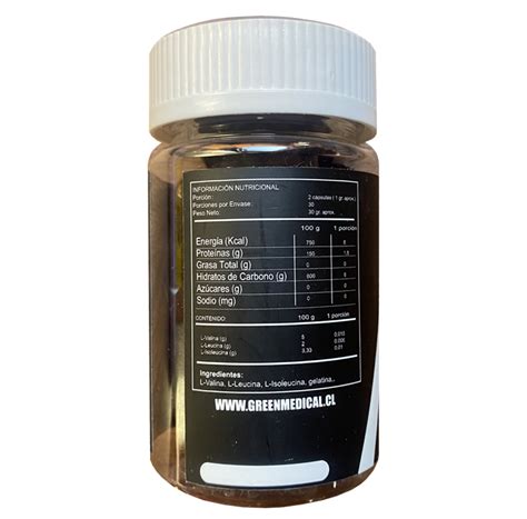 Bcaa Amino Cidos C Psulas Blandas Suplemento Alimenticio Green