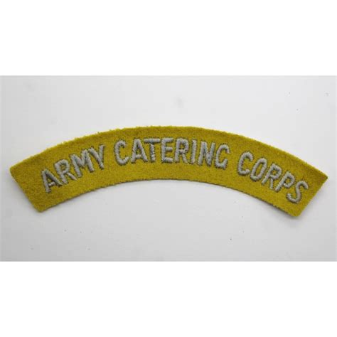 Army Catering Corps Army Catering Corps Cloth Shoulder Title