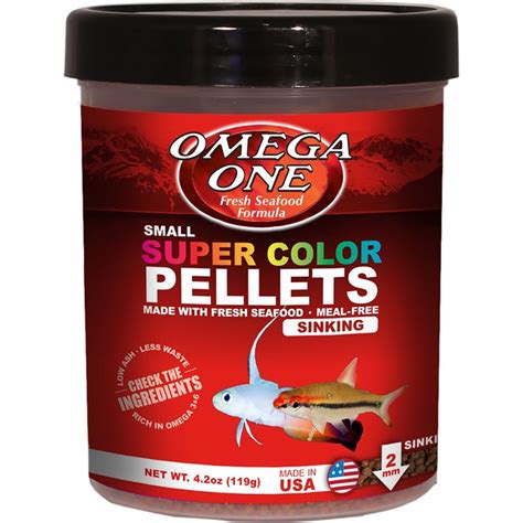 Omega One Super Color Small Sinking Pellets 4 2 Oz Petco Fish