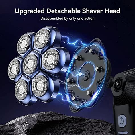 Head Shavers For Bald Men 7d Magnetic Floating Head Shaver With 3 Mod