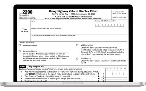 Irs Form 2290 Printable