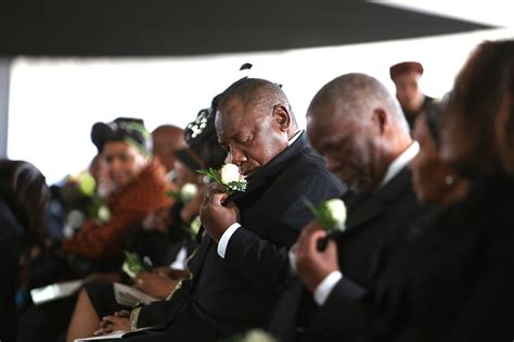 Cyril Ramaphosa Unites With Thabo Mbeki And Kgalema Motlanthe For Billy Modise Funeral