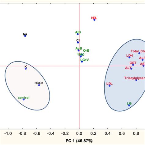 Biplot Of The Principal Component Analysis Pca Showing Relationship Download High