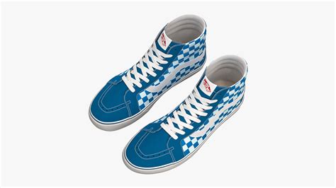 ArtStation - Vans Sk8-Hi Reissue Checker Blue | Resources